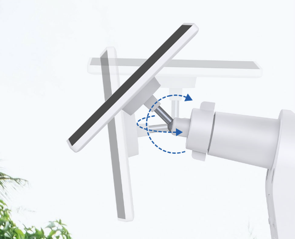 Flexibly Adjustable Angle for Sufficient Sunlight.